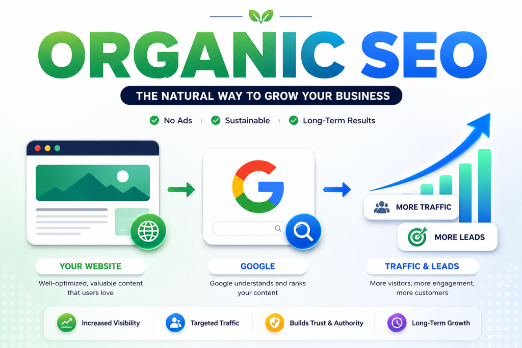 Organic SEO company helping businesses grow through search engine optimization