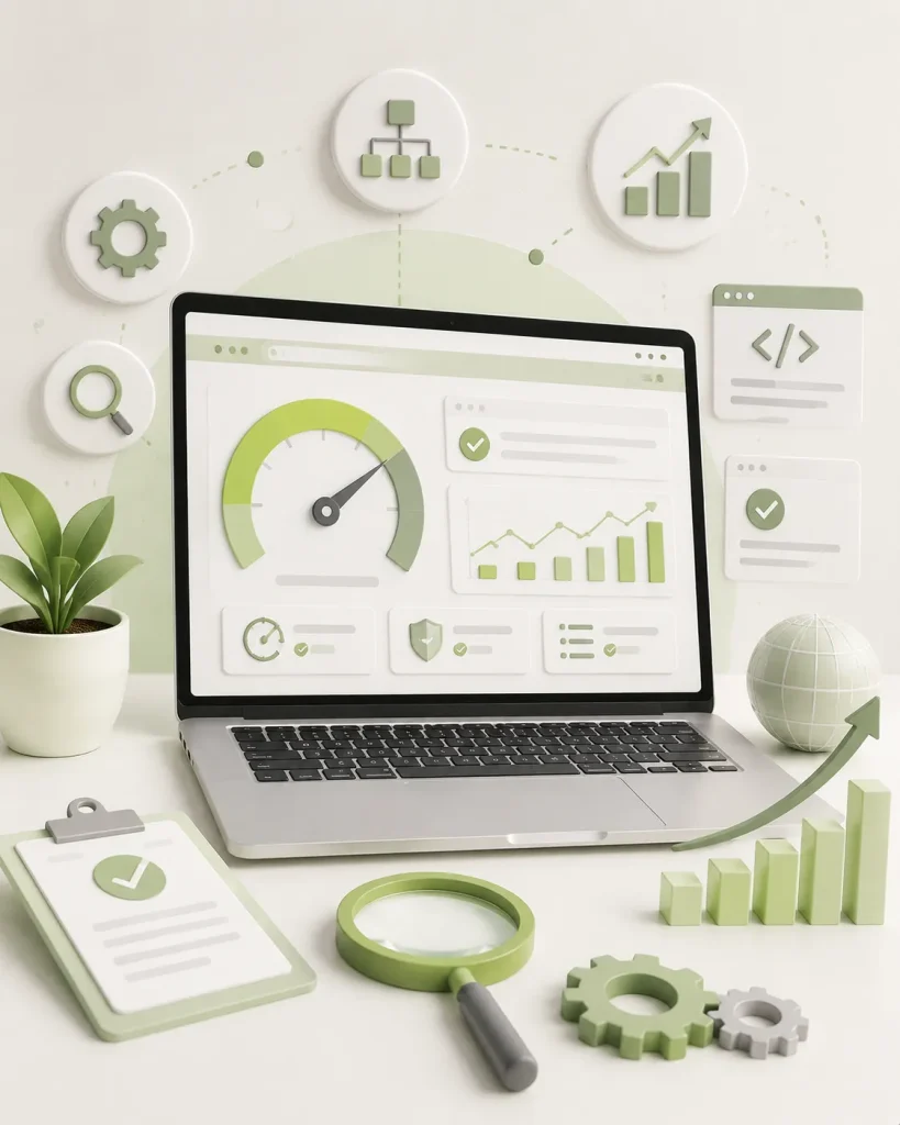 Technical SEO agency optimizing website performance with search analysis, technical audits, code improvements, and growth-focused SEO strategies.
