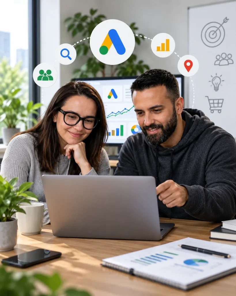 PPC advertising dashboard managed by Google Ads Agency