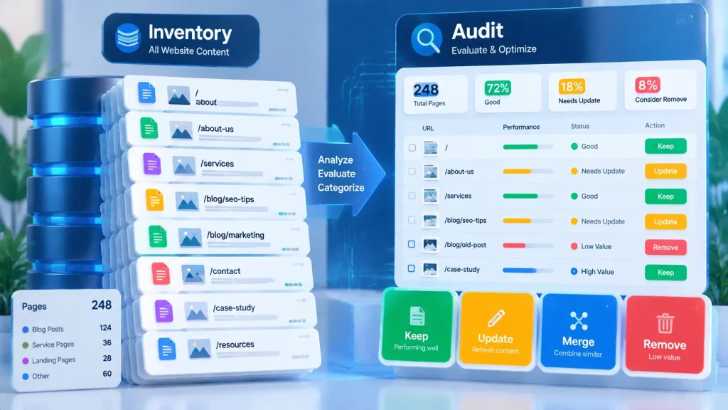 What is a content audit process