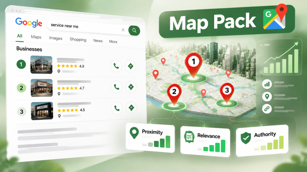 Google Map Pack ranking factors for local SEO success